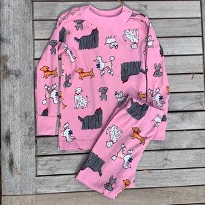 Hanna Andersson dressed up dogs long PJ 3T used